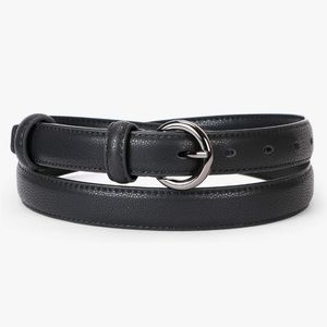 Woman's Leather Belt, Silver buckle - Comfortable and Classy